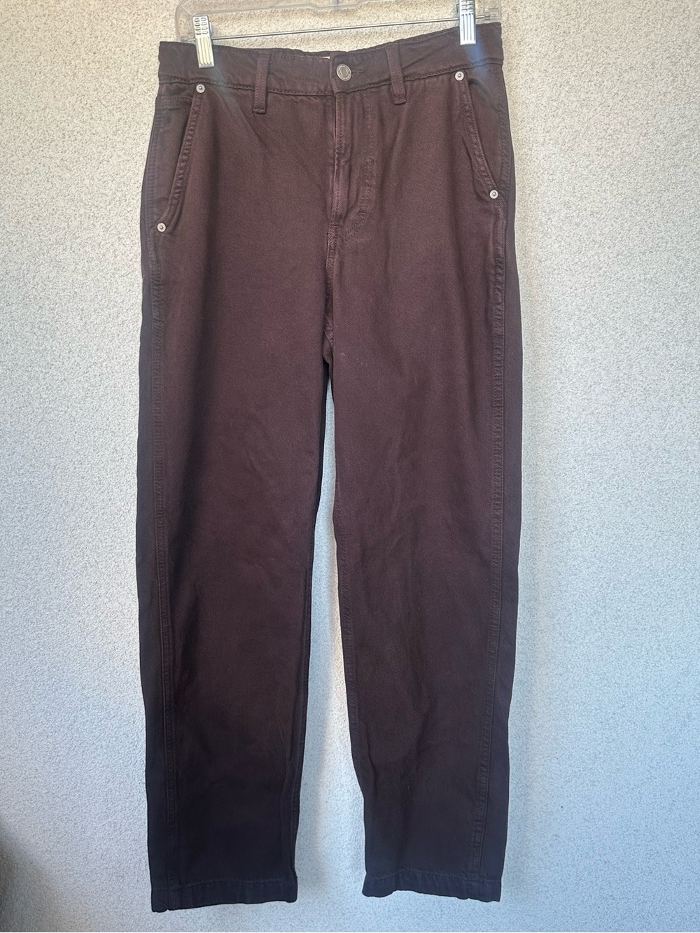 Cotton On Baggy Carpenter Jeans Brown Relaxed Straight Leg Pants Size 28